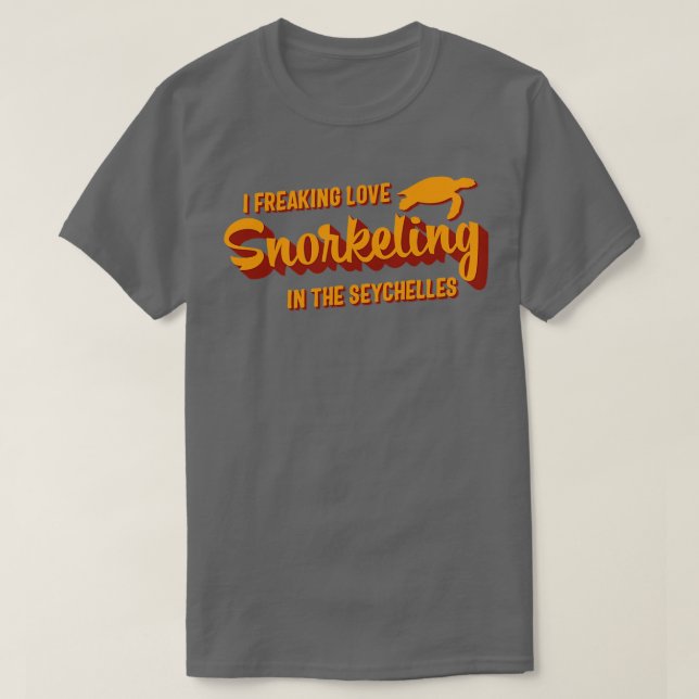 Seychelles Snorkeling Lover Quote T-Shirt (Design Front)