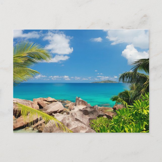 Seychelles. Stone's coastline Postcard (Front)