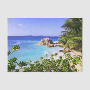 Seychelles Tropical Island Beach Tissue Paper