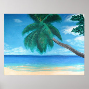 “Seychelles” Tropical Island Ocean Poster Prin