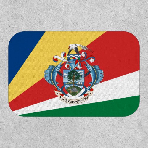 Seychellois Flag  Coat of Arms Seychelles Patch