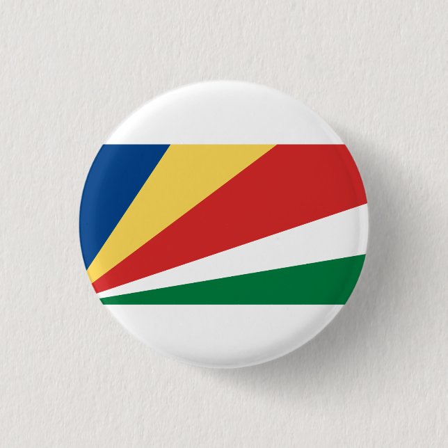 Seychellois Flag, Flag of Seychelles Button (Front)