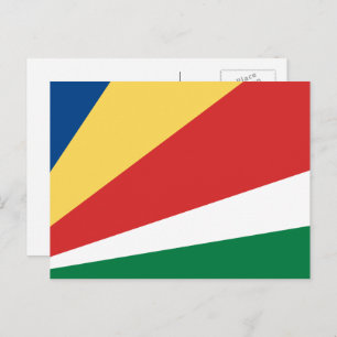 Seychellois Flag, Flag of Seychelles Postcard