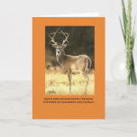 Seymour goes stag holiday card<br><div class="desc">Stag with antlers like Star of David</div>