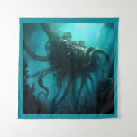 SF - 20,000 Leagues 1 Tapestry<br><div class="desc">Are you ready to explore the depths of the ocean like never before? Our Steampunk Octopus Submarine image,  inspired by Jules Verne’s 20, 000 Leagues Under the Sea,  is perfect for any deep sea adventurer. 

This design is perfect for any fans of Sci-Fi.</div>