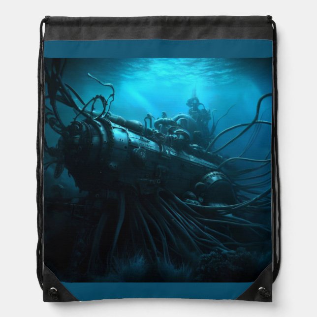 SF - 20,000 Leagues 2 Drawstring Bag (Front)