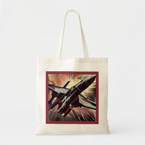SF _ Anime Starfighter Woodcut 2 Tote Bag