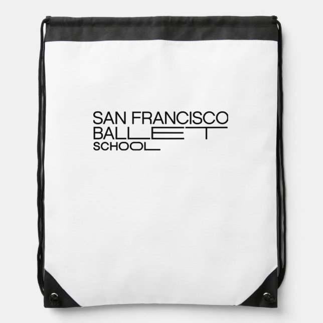 SF Ballet School Drawstring Backpack (Front)