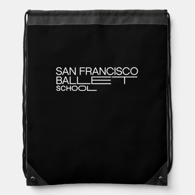 SF Ballet School Drawstring Backpack (Front)