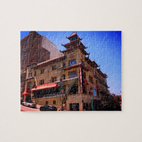 SF Chinatown Trade Mark Building Jigsaw Puzzle