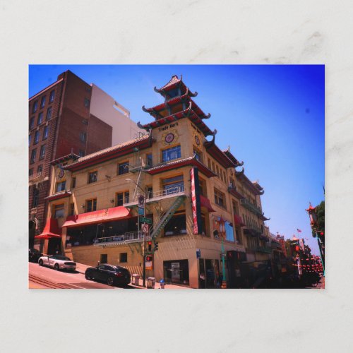 SF Chinatown Trade Mark Building Postcard
