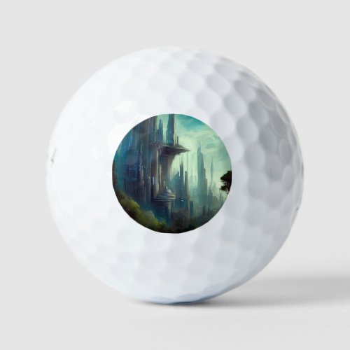 SF City Forest Planet 3 Golf Balls