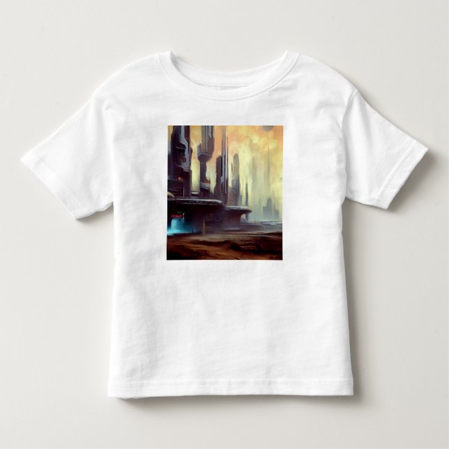 SF City On a Strange Planet 2 Toddler T-shirt (Front)