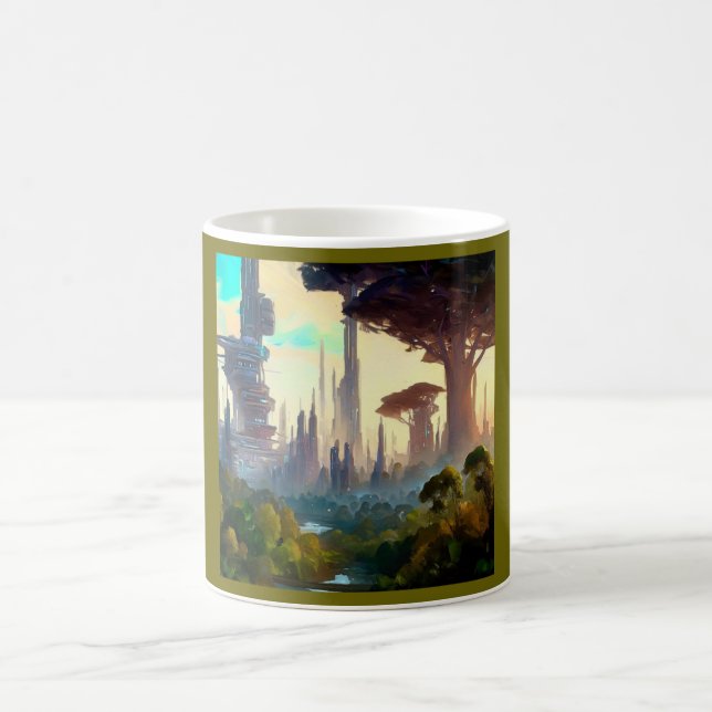 SF - City On Forest Planet 1 Coffee Mug (Center)