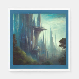 SF - City On Forest Planet 3 Napkins