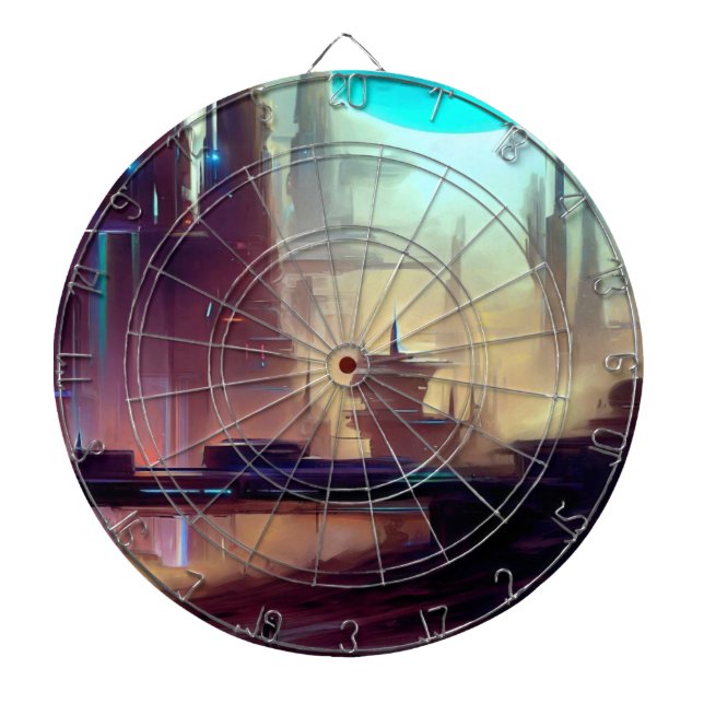SF City Strange Planet (3) Dart Board (Front)