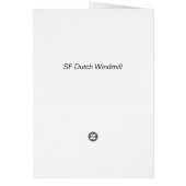 SF Dutch Windmill Cards (Back)