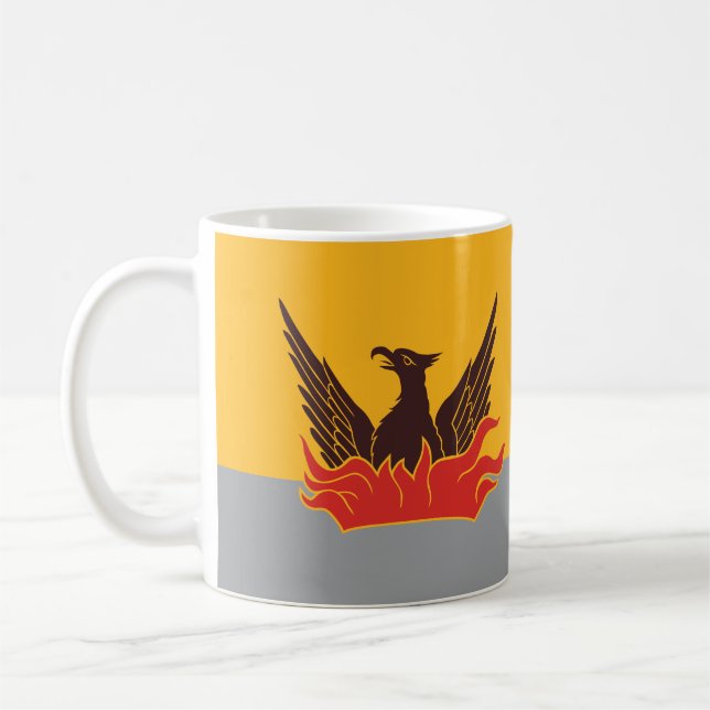 SF Fog & Gold Flag Coffee Mug - Gold Top (Left)