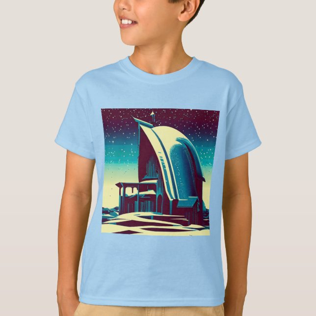 SF Futuristic Church 1 T-Shirt (Front)