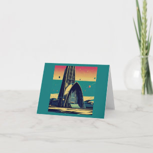 SF Futuristic Church 3 Card