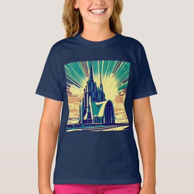 SF Futuristic Church 3 T-Shirt (Front)