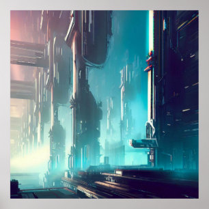 SF Futuristic City 1 Poster
