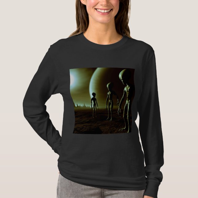 SF Gray Aliens 1 T-Shirt (Front)