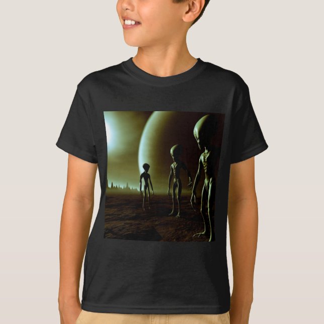 SF Gray Aliens 1 T-Shirt (Front)