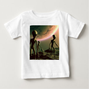 SF Gray Aliens 2 Baby T-Shirt