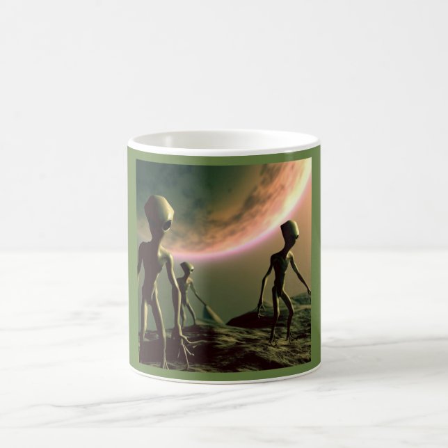 SF Gray Aliens 2 Coffee Mug (Center)