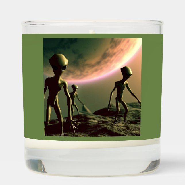 SF Gray Aliens 2 Scented Candle (Right)