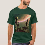 SF Gray Aliens 2 T-Shirt<br><div class="desc">Looking for a unique and out-of-this-world design? Look no further than this stunning image of gray aliens on an alien planet. Perfect for any sci-fi or extraterrestrial enthusiast, this art is sure to make a statement. The image features three gray aliens standing on a rocky surface with a large planet...</div>