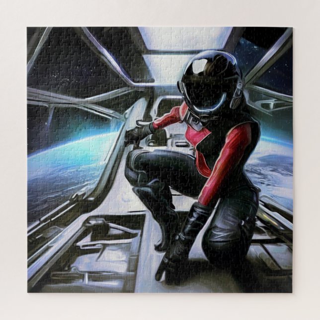 SF Hero In Spaceship (2) Jigsaw Puzzle (Vertical)