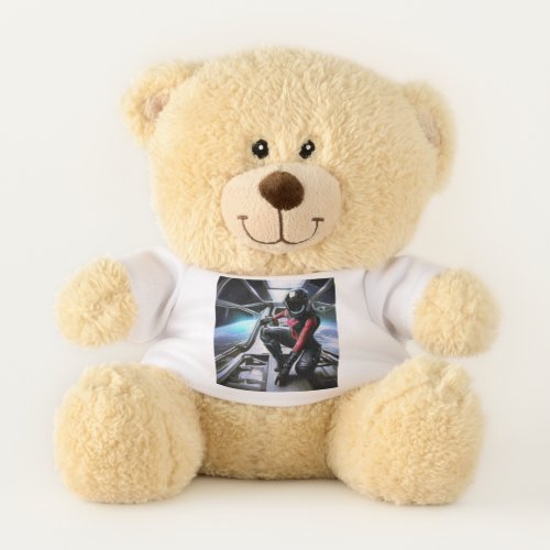 SF Hero In Spaceship 2 Teddy Bear