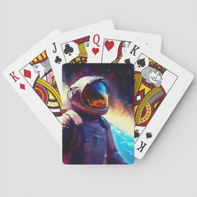 SF Hero Space (1) Poker Cards (Back)