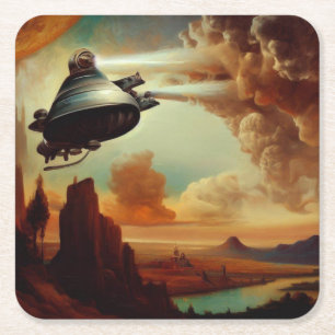 SF Italian Masters Style 3 Square Paper Coaster