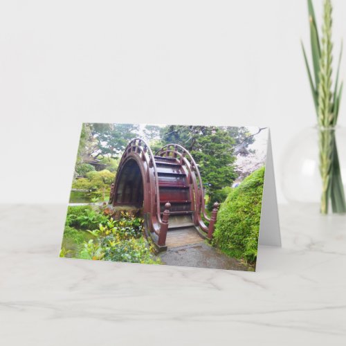 SF Japanese Tea Garden Drum Bridge 3 Card