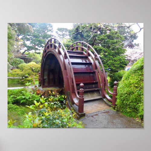 SF Japanese Tea Garden Drum Bridge 3 Poster