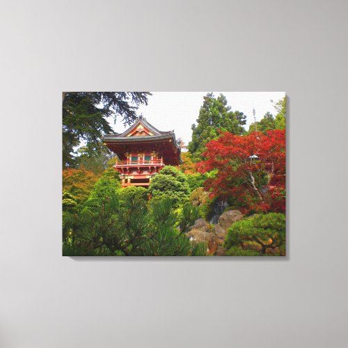 SF Japanese Tea Garden Temple Gate 3 Canvas