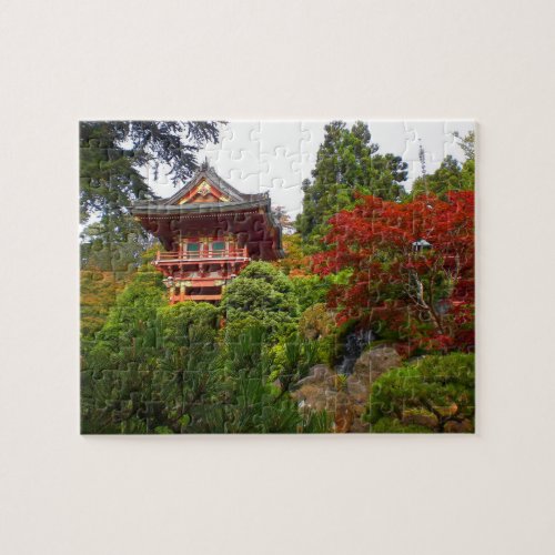 SF Japanese Tea Garden Temple Gate3 Jigsaw Puzzle