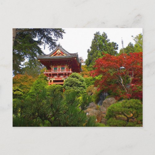 SF Japanese Tea Garden Temple Gate 3 Postcard
