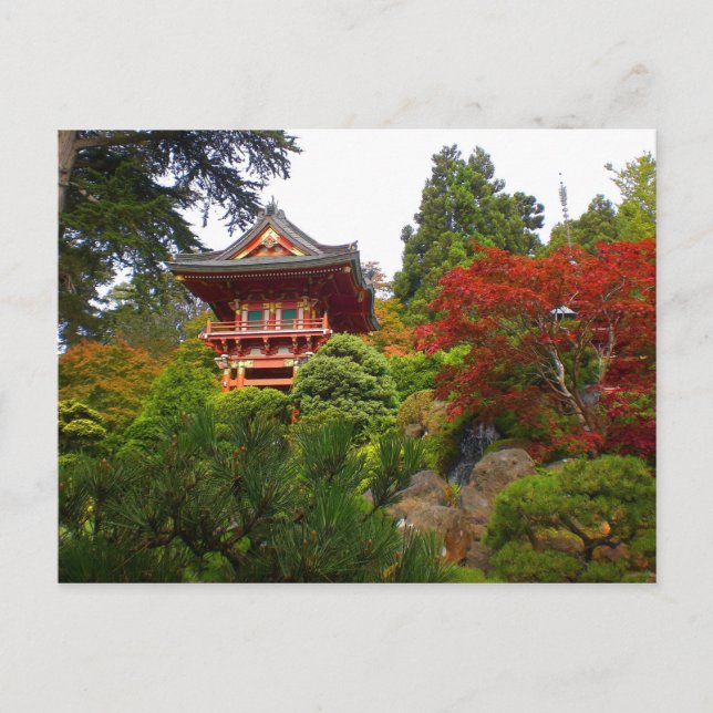SF Japanese Tea Garden Temple Gate #3 Postcard (Front)