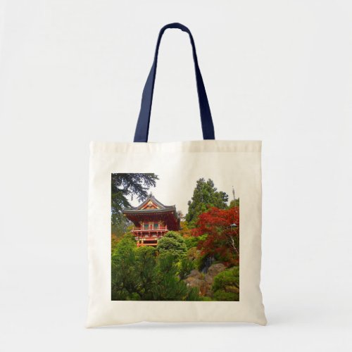 SF Japanese Tea Garden Temple Gate 3 Tote Bag