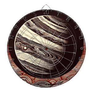 SF Jupiter Woodcut 2 Dart Board