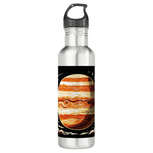 SF Jupiter Woodcut 3 Stainless Steel Water Bottle