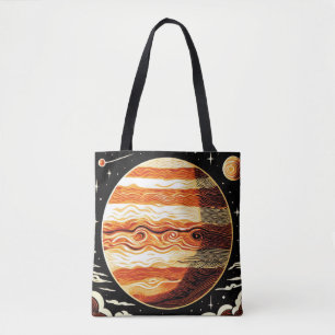 SF Jupiter Woodcut 3 Tote Bag