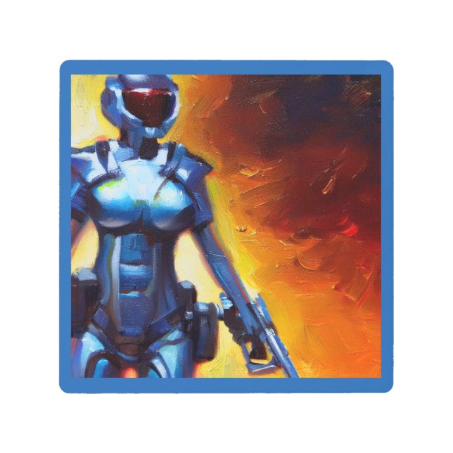 SF - Military Hero 1 Metal Print (Front)