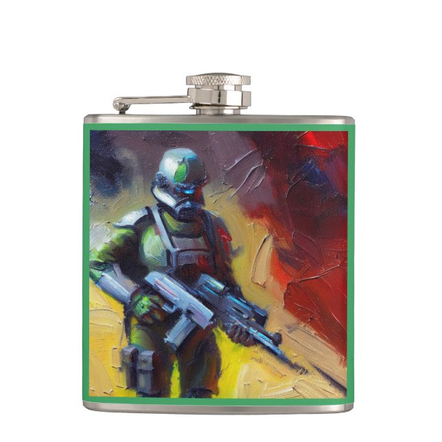 SF - Military Hero 2 Flask (Front)
