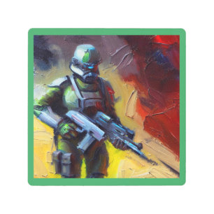 SF - Military Hero 2 Metal Print