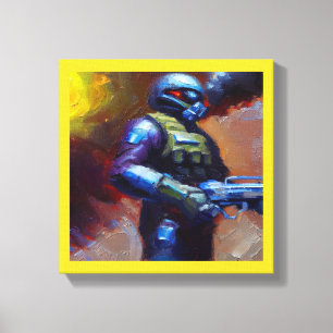 SF - Military Hero 4 Canvas Print